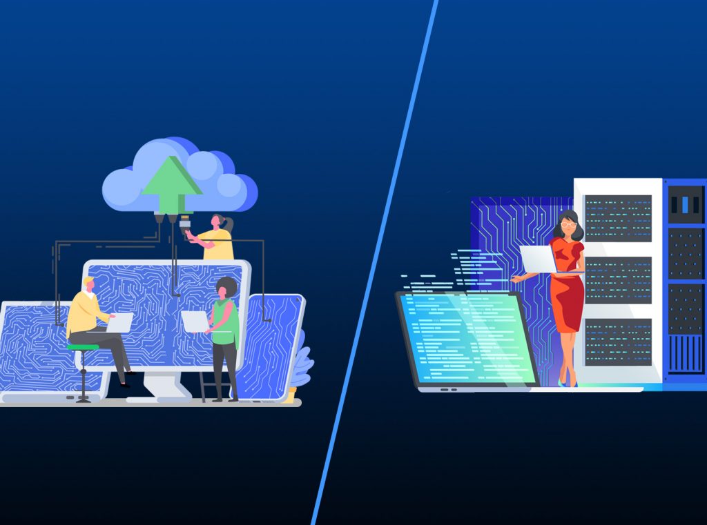 Cloud Vs Premise banner - dolphin computers