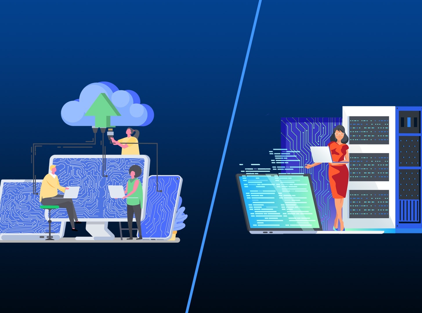 Cloud Vs Premise banner - dolphin computers